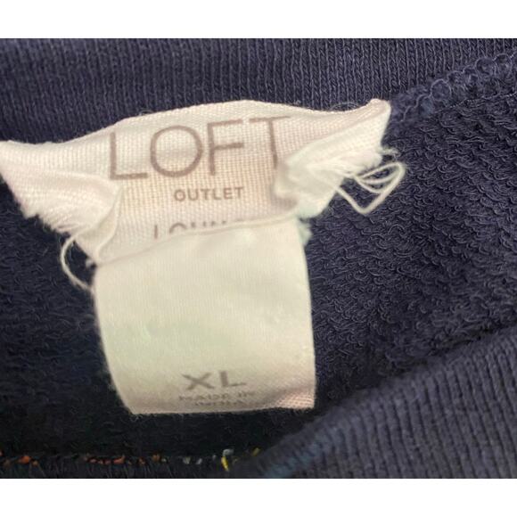 Loft Lounge Southwest Santa Fe Tassel Short Sleeve Shirt 100% Cotton Comfy XL - Picture 6 of 7